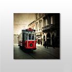 Technopa Tramvay Istanbul 140x140 cm Kanvas Tablo