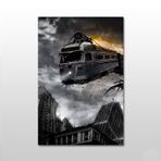 Technopa Tren Kazası 200x100 cm Kanvas Tablo