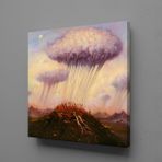 Technopa Yağmur Bırakan Bulut 40x40 cm Kare Kanvas Tablo