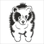 Technopa Yavru Köpek 100 cm Folyo Duvar Stickerı