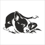 Technopa Yavru Köpek 90 cm Folyo Duvar Stickerı