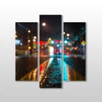 Technopa Yol Yansıma 97x100 cm Kanvas Tablo