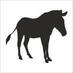 Technopa Zebra 80 cm Folyo Duvar Stickerı