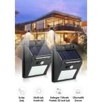 Technosmart 1ADET 30 Ledli Solar Hareket Sensörlü Bahçe Aydınlatma Lamba Dış Mekan Güneş Enerjili - Beyaz