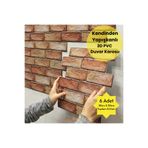 TechnoSmart 30X30cm 6Adet 3D Kendinden Yapışkanlı Duvar Kağıdı Kaplama Mutfak Banyo 1paket 0,54 m2