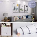 TechnoSmart 60cm×100cm Kendinden Yapışkanlı Mat Görünümlü Duvar Kağıdı Mutfak Dolap Masa Kaplama Beyaz