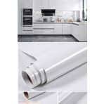 TechnoSmart 60x100cm Simli Kendinden Yapışkanlı Parlak Duvar Kağıdı Mutfak Banyo Dolap Kaplama