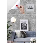 TechnoSmart 60x200cm Gri Desenli Kendinden Yapışkanlı Duvar Kağıdı Mutfak Dolap Kaplama Dekorasyon