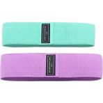 Technosmart Loop Band Direnç Bandı Spor Egzersiz Aerobik Pilates Squat Lastiği Fitness Yoga - Yeşil - Mor