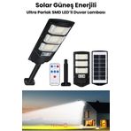 TechnoSmart Solar 144 LED Kumandalı Duvar Lambası – Güneş Enerjili, IP65, 3 Modlu Bahçe Aydınlatma