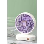 TechnoStation Fan Soğutucu Mini Vantilatör Klima Güçlü Serinletici Taşınabilir Şarjlı Masa Üstü Sessiz 2 Kademeli