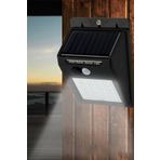 TechnoStation Işık Sensörlü Güneş Enerjili Solar Duvar Kapı Kamp Bahçe Lambası Fotoselli Projektör 20led Lambalı