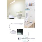 TechnoStation Mini Akrobat Pilli Led Masa Lambası Beyaz Spiral Çalışma Lambası