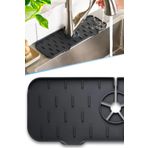 TechnoStation Su Tutucu Musluk Matı - Mutfak ve Banyo Için Koruyucu Lavabo, Musluk ve Batarya Matı