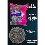 Technow Paslanmaz Çelik Büyük Endüstriyel Boy Bulaşık Ovma Teli Jumbo Boy 60 gr