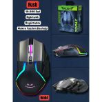Technow Rush TOPAZ RM84 10.000 DPI RGB 6D Makro Pro Gaming Oyuncu Mouse