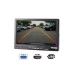 technozi Full HD 7'' inc IPS Araç İçi ve Geri Dönüş Kamera Monitörü USB VGA HDMI