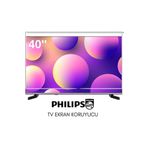Technozi Philips Uyumlu 40" inç 140 Ekran Tv Koruyucu Kırılmaz Paneli