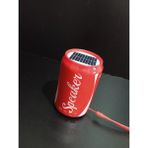 Technozi Wireless Speaker 100M Fener Işıklı Solar Güneş Enerji Şarzlı 95dB Bluetooth Hoparlör Ses Bombası Bt V5.3 - Kırmızı - Beyaz