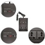 Techora Sale Araç Için 12V 24V Güç Dönüştürücü 220V Priz ve USB Portlu - Çok Renkli