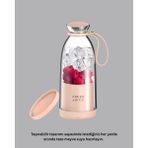 Techora Sale Çevre Dostu Cam Gövdeli Kablosuz Smoothie Blender - Çok Renkli