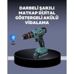 Techora Sale Güçlü Şarjlı Matkap Vidalama Çift Batarya