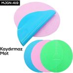 Techora Sale Kaydırmaz Silikon Hamur Açma Matı | 50X40 cm Ölçülü Silpat Hamur Hazırlama Matı