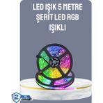 Techora Sale Kumandalı 5 Metre Şerit LED Dekoratif Aydınlatma - Çok Renkli