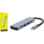 Techora Sale Macbook Pro/air Uyumlu USB Type-C 8 In 1 Hub Dönüştürücü Çevirici Çoklayıcı USB Hdmı Micr - Çok Renkli