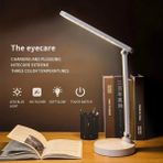 Techora Sale Şarjlı 40 LED Çalışma Okuma Işığı Kademeli Masa Lambası Ayarlanabilir Renk Tonu ve Parlakl