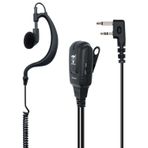 TECHSIDE TSAU-MV 2 pinli Midland Wrap-Around Kulaklık Mikrofonu VOX'lu | İki yönlü telsizler | G7 pro M24 M24 artı M48 M99 G6 XT G7 XTR ICOM ile uyumlu | SoftAir Güvenlik Saati