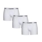 Techsport Boxer Short 3 Pack Erkek Boxer (3'lü) BX3101 Beyaz