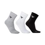 Techsport Tenis Corap 3 Lu Siy Bey Gri Tenis Çorabı 3 Çift Ts703tns-103 Çok Renkli Ts703tns-103 Renkli