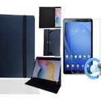 Techstar TCS-770QX 7" Tablet Uyumlu Standlı Tablet Kılıfı + Nano Ekran Koruyucu - Lacivert