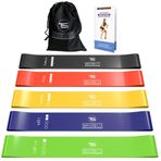 TechStone Direnç bantları erkekler için aletler - (5'li set) spor fitness ve kadınlar için direnç bantları lastik bantlar kuvvet egzersizi tekne lastik bant ev, spor salonu, fitness stüdyosu, yoga ve pilates için