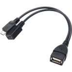 Techstorm Fire Tv Y Otg Kablo Mikro USB Dönüştürücü Adaptör - Siyah