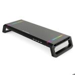 Techtic Bilgisayar Monitor Yukseltici Laptop Sehpasi Rgb 4 Usb Hub Yukseklik Ayarli Monitor Standi