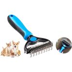 TechTic Evcil Hayvan Bakım Fırçası Kıtık Tüy Topak Açıcı Tarak Metal Dişli Kedi Köpek Tarağı