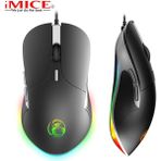 Techtic Imice Rgb E-Sport Gaming Mouse Gamer Işıklı Kablolu Oyuncu Mouse 3200 Dpı - Siyah