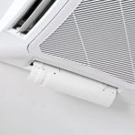 Techtic Klima Hava Yönlendirici Mini Kaset Tipi Klima Için Hava Kalkanı - Beyaz