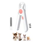 TechTic Led Işıklı Kedi Köpek Tırnak Makası Işıklı-Törpülü -Korumalı Evcil Hayvan Tırnak Makası