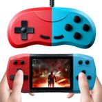 Techtic Retro El Atarisi 620 Klasik Oyun 2 Kişilik Tv Yansıtma Gamebox Mario Mini Video Oyun Konsolu - Mavi - Kırmızı