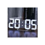 TechTic Yeni Nesil Dekoratif Dijital 3d Led Masa Duvar Çalar Saati Takvim Termometre