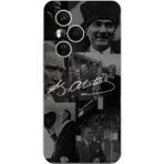 TechTree Honor 400 Pro Uyumlu Kemal Atatürk Imza Baskılı Silikon Kılıf - Renkli