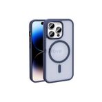 Techtrove Apple İphone 14 Pro Max Kılıf Magsafe Şarj Özellikli Mat Arka Yüzey Parmak İzi Tutmayan Lüks Kapak Lacivert