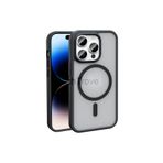 Techtrove Apple İphone 14 Pro Max Kılıf Magsafe Şarj Özellikli Mat Arka Yüzey Parmak İzi Tutmayan Lüks Kapak Siyah
