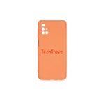 Techtrove Galaxy M51 Kılıf Içi Kadife Süet Tasarımlı Kamera Korumalı Renkli Silikon A Kalite Lansman Kapak Turuncu