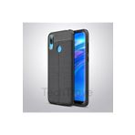 Techtrove Huawei Y7 Prime 2019 Kılıf Deri Extra Korumalı Slikon Kapak Siyah