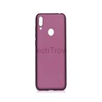 Techtrove Huawei Y7 Prime 2019 Kılıf Premier Silikon Lansman A Kalite Kapak Mürdüm