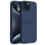 Techtrove İphone 15 Plus Kılıf Yumuşak Ve Esnek Tpu Silikon Kapak Lacivert